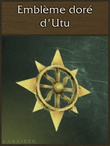 LCRR - Relique : Emblème doré d'Utu