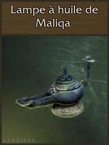 LCRR - Relique : Lampe à huile de Maliqa